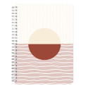 Terracotta, Wire bound notebooks A5 14,8x21 cm, 74 sheets, lined, assorted patterns./ Pc.