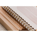 Terracotta, Wire bound notebooks A5 14,8x21 cm, 74 sheets, lined, assorted patterns./ Pc.
