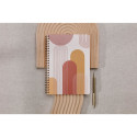 Terracotta, Wire bound notebooks A5 14,8x21 cm, 74 sheets, lined, assorted patterns./ Pc.