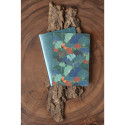 Ginkgo, Set de 2 stapled notebooks sewn on spine A5 14,8x21 cm, 32 sheets, lined, 1 leather cover notebook + 1 printed cover not