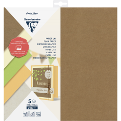 Pk 5 vel effen papie-r 210g...