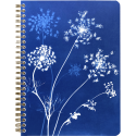 Cyanotype, Wire bound notebook A5 14,8x21cm, 74 sheets, lined, assorted patterns/ Pc.