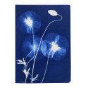 Cyanotype, Carnet cousu fil A6 10,5x14,8 cm, 64 pages, ligné, ass./ Pce