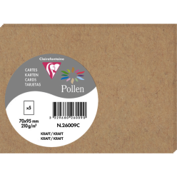 Sachet de 5 cartes simples Pollen 148x210 210g/m2/ Pce
