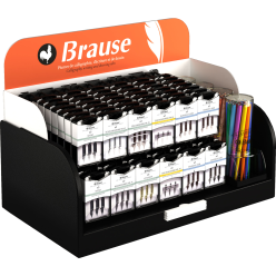 Présentoir en métal pour les plumes et les porte-plumes - vide/ Pce