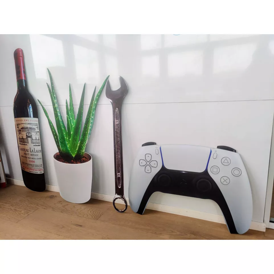 Uitgesneden bedrukt paneel