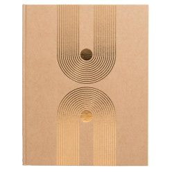 Gastenboek 100p g 27-x22 Graphik kraft/ St.