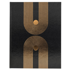 Gastenboek 100p g 27-x22 Graphik zwart/ St.