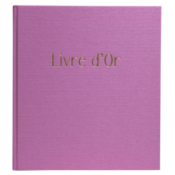 Gastenboek 140p 21x19 Pop N Co lila-/ St.