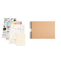 Scrapbooking Kit 32x-22 kraft zond marker/ St.