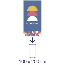Toile textile pour Stand modulaire 100 x 200 cm
