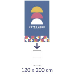 Toile textile pour Stand modulaire 120 x 200 cm