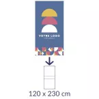 Toile textile pour Stand modulaire 120 x 230 cm