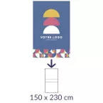 Toile textile pour Stand modulaire 150 x 230 cm