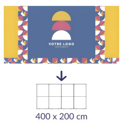 Textile canvas for modular stand 400 x 200 cm