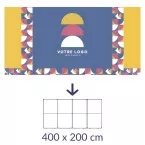 Textile canvas for modular stand 400 x 200 cm