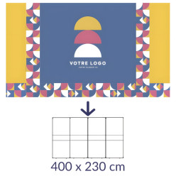 Toile textile pour Stand modulaire 400 x 230 cm