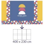 Toile textile pour Stand modulaire 400 x 230 cm