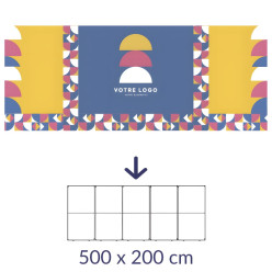 Textile canvas for modular stand 500 x 200 cm