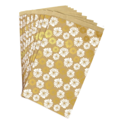 Clairefontaine Kraft Pockets 24x35+6cm, Flower Design Pack of 50/ Pc.