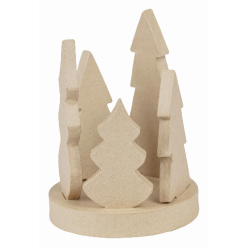 Bougeoir forêt/ Pc.