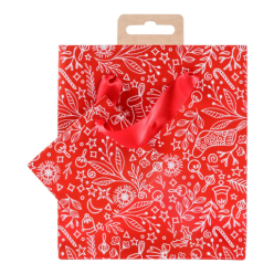 Premium small bag red & white 12x4,5x13,5 cm/ Pc.