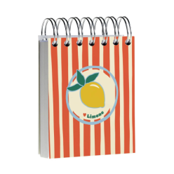 Dolce Amore Wirebound Pad 9x11cm Plain/ Pc.