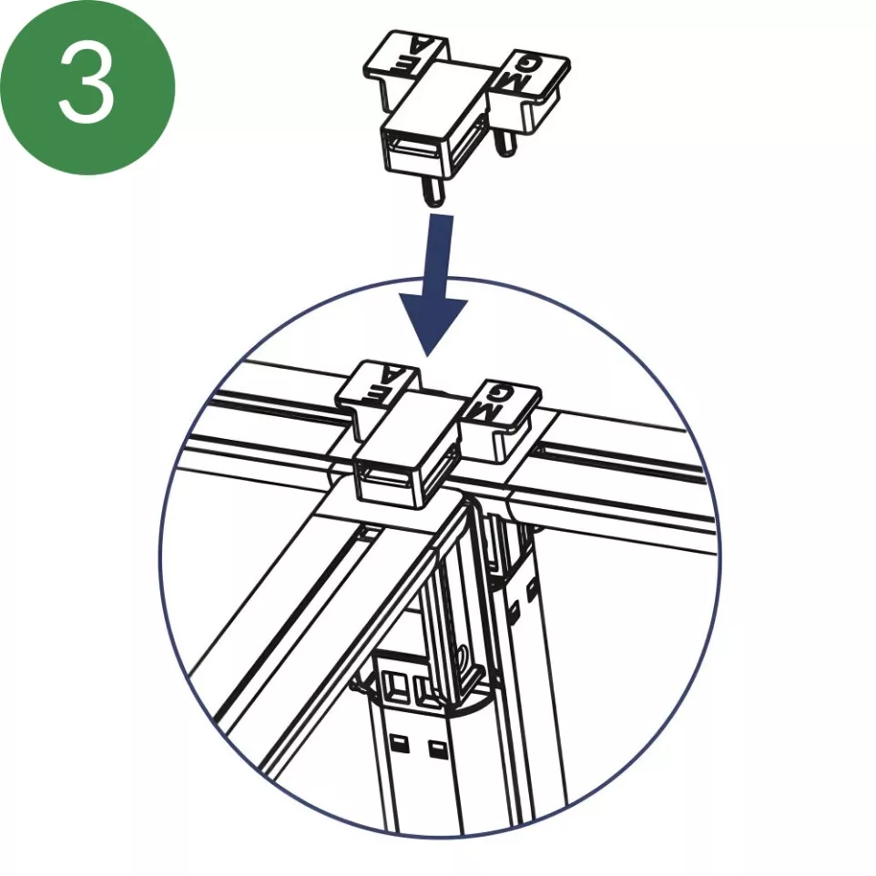 Connecteur T pour Stand modulaire