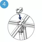 Kruisconnector voor modulaire standaard