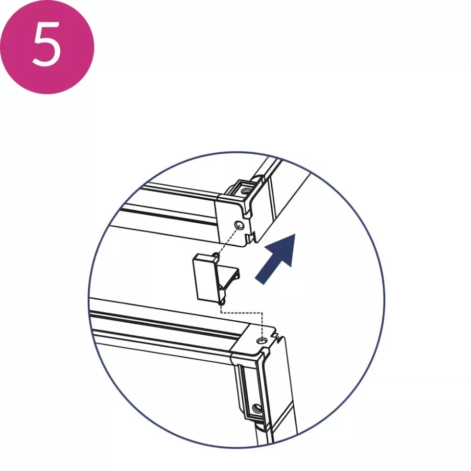 Roof fixing connector for modular stand