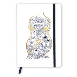Adolie Wirebound Soft Cover Notebook A5 Lined/ Pc.