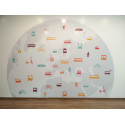 Sticker universeel 58 x 73,5 cm