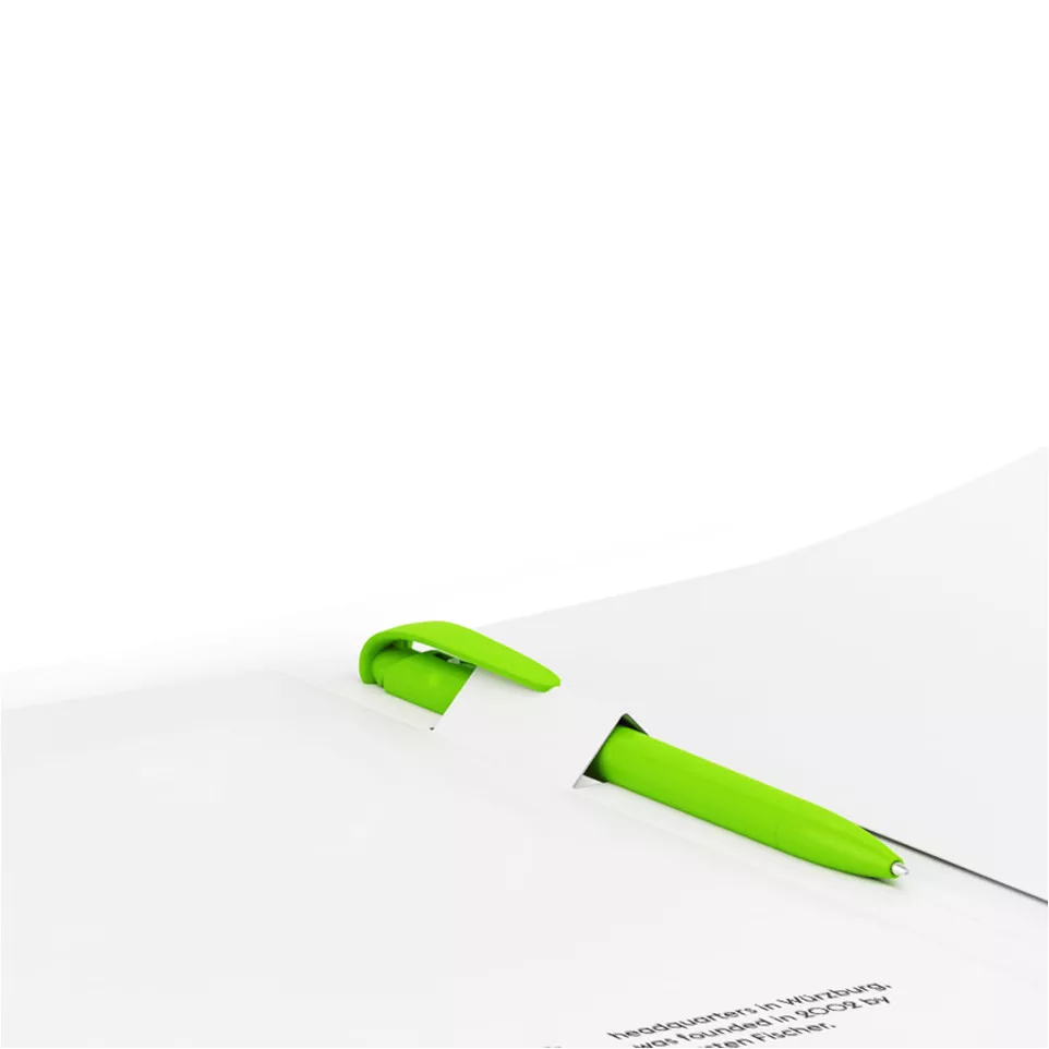 Two-flap folders with pen holder