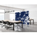 Textile Room Divider EU 200-150 Double Ab. Blue I8