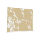 Cloison En Tissu 200-150 Double Fleurs De Cerisier Japonais Abstraites Beiges