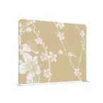 Cloison En Tissu 200-150 Double Fleurs De Cerisier Japonais Abstraites Beiges