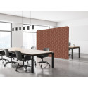 Textile Room Divider EU 200-150 Double Hex. Rust I17