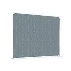 Textile Room Divider EU 200-150 Double Hex. Grey I15