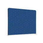 Cloison En Tissu 200-150 Double Hexagone Bleu-marron