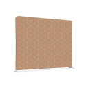 Cloison En Tissu 200-150 Double Hexagone Beige