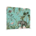 Cloison En Tissu 200-150 Double Coin Enfants Animaux Tropicaux