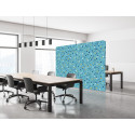 Textile Room Divider EU 200-150 Double Dots Blue I1