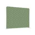 Textile Room Divider EU 150-150 Double Hex. Green I16
