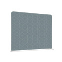 Cloison En Tissu 150-150 Double Hexagone Gris