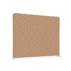 Scheidingswand Textiel 150-150 Dubbelzijdig Hexagon Beige