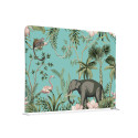 Cloison En Tissu 150-150 Double Coin Enfants Animaux Tropicaux