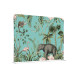 Cloison En Tissu 150-150 Double Coin Enfants Animaux Tropicaux