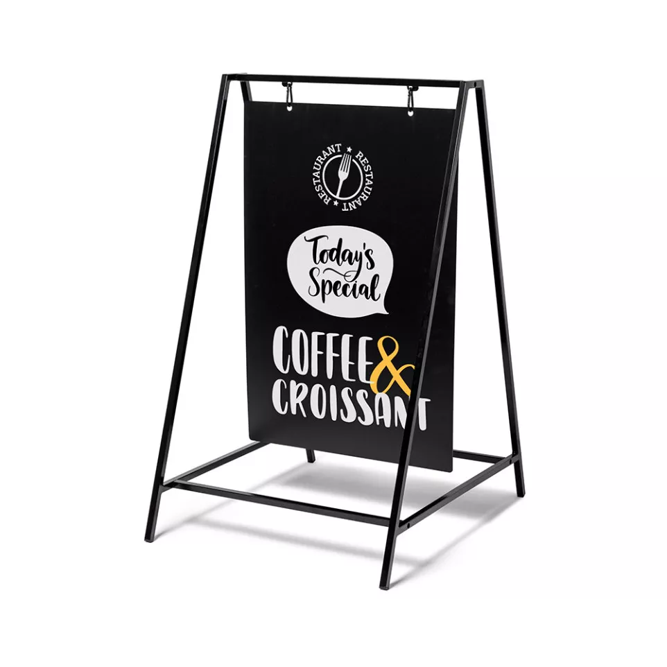 Chalk A-Board Swing 50 x 70 cm Black