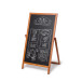 Chevalet Flip en Bois 55 x 105 cm Brun Clair