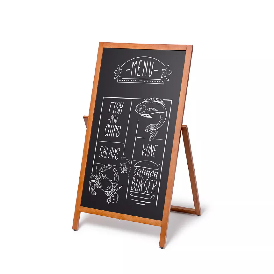 Houten A-Board Flip 55x105 cm Lichtbruin